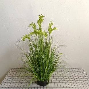 仿真水稻田园风人造小麦仿真植物装 饰塑料田野造景稻谷仿稻穗