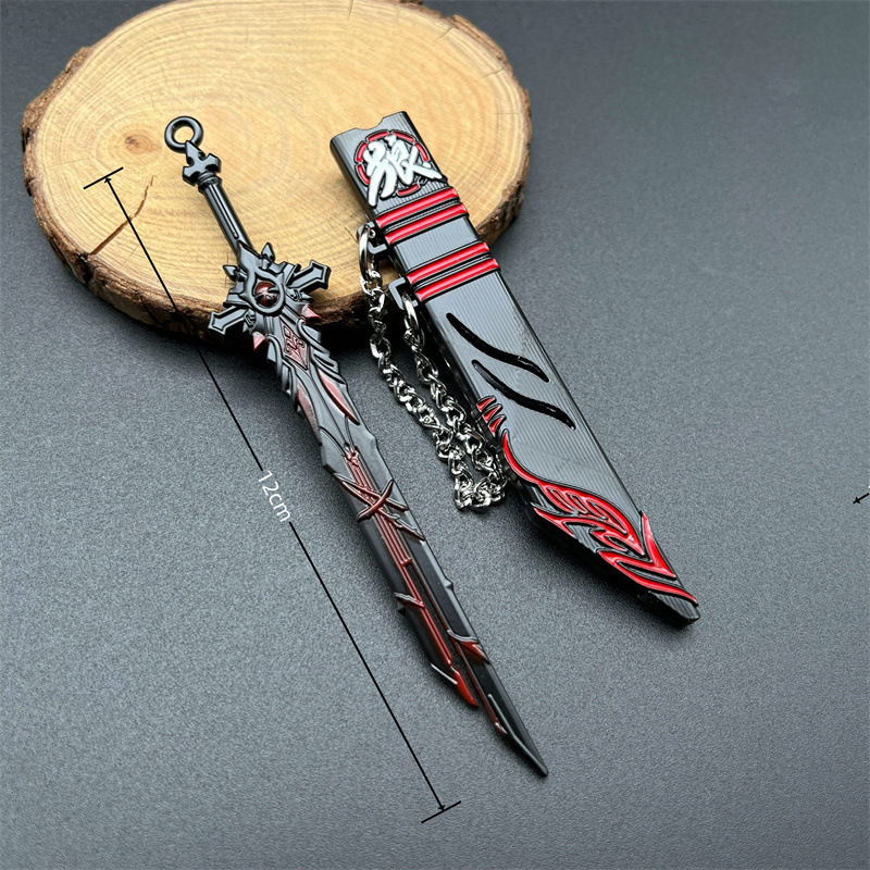 原神迷你剑原神武器周边模型玩具迪卢克专武狼的末路刀剑带鞘迷你