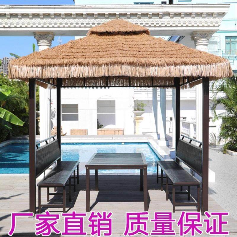 茅草凉亭帐篷户外遮阳棚别墅院子休闲亭庭院农村小院室外亭子凉棚