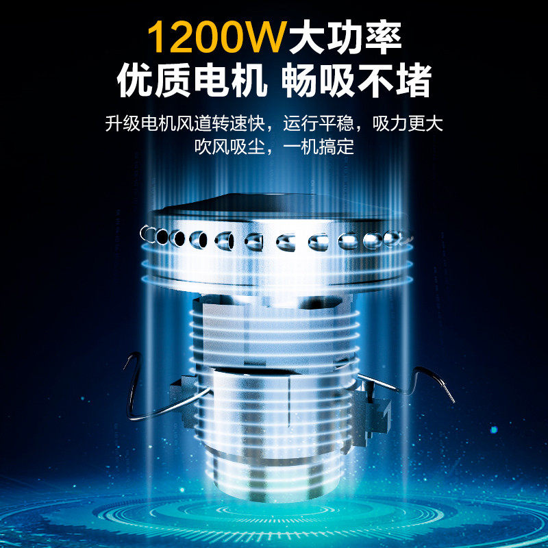吸尘器家用大吸力桶式大功率洗车店专用工业吸尘器手持吸尘机