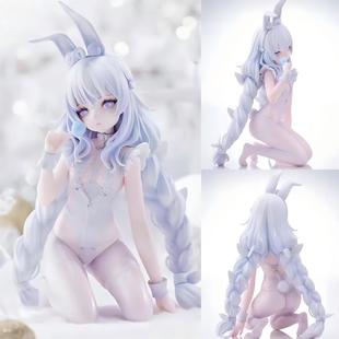 碧蓝航线恶毒号兔女郎手办懒懒的白兔动漫美少女二次元机箱摆件