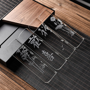 高硼硅玻璃茶则茶道配件套装组中式茶则茶拔茶铲功夫茶具茶荷茶取