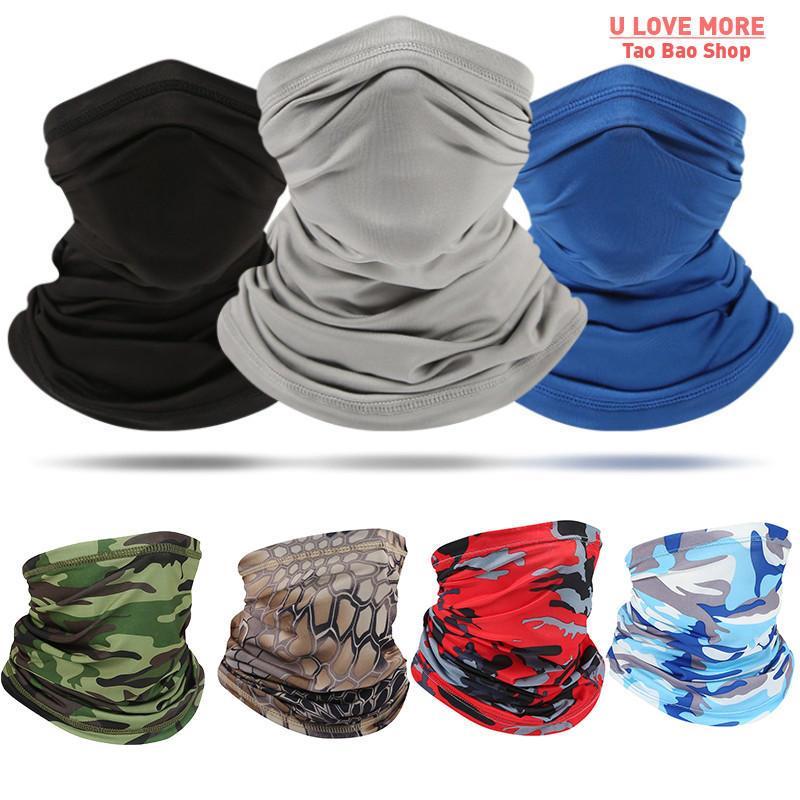 UV Protection Scarf Ice Silk Face Cover mask Neck Tube Quick