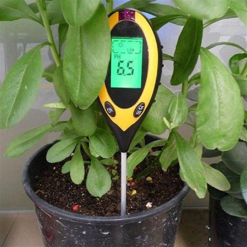 4 in 1 Professional Soil PH Meter Moisture Monitor Temperatu