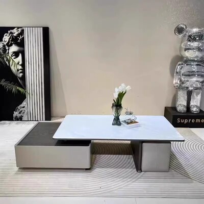 茶几客厅2025新款轻奢高级感现代简约家用客厅小户型设计师茶台桌