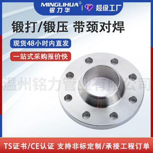 316L 平焊对焊 2205 高压带颈 锻打锻压法兰 2507不锈钢法兰 304