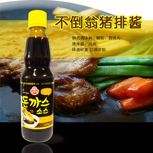 速发韩国进口不倒翁炸猪排酱415g韩式猪排沙司日式烤肉酱调味蘸酱