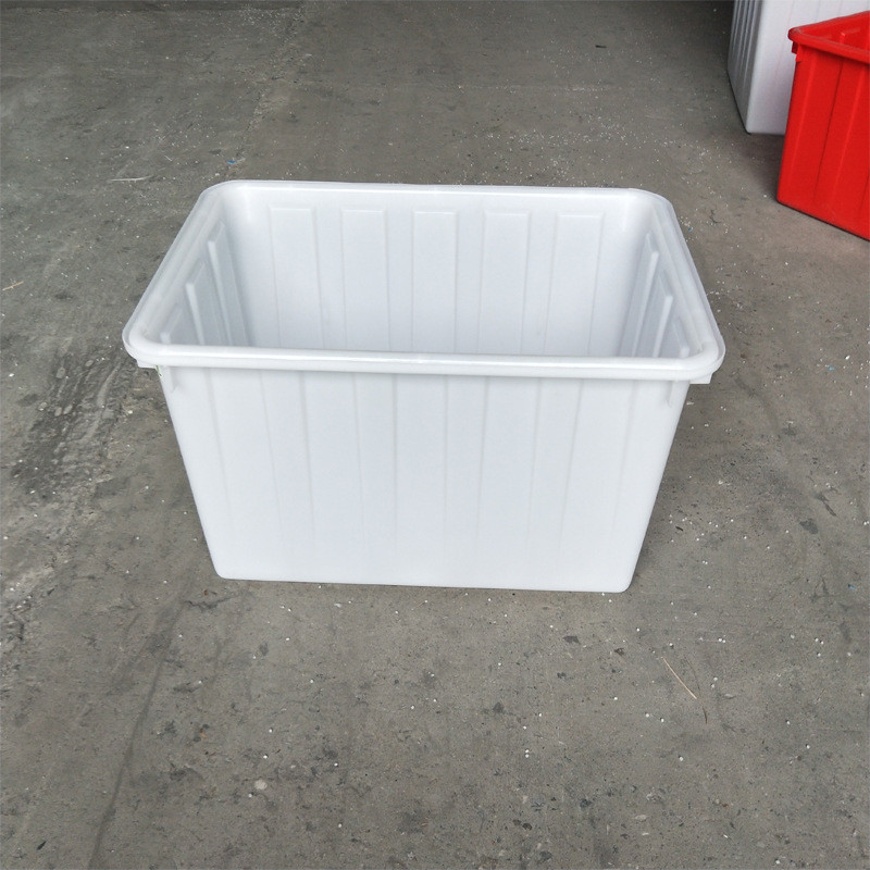 塑料水箱400L长方形pp带轮加厚养殖储水箱塑胶pe牛筋养鱼周转水箱