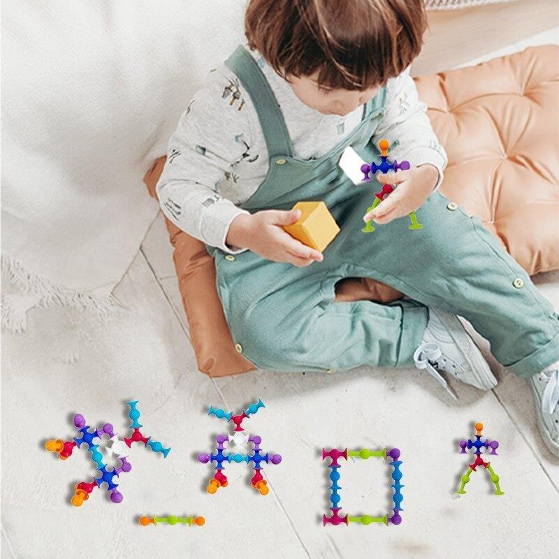 16PCS Set Little Suckers Assembled Beginner Small Size Silic