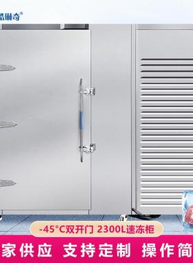 -45度双开门双柜急速制冷大容量2300l速冻推车