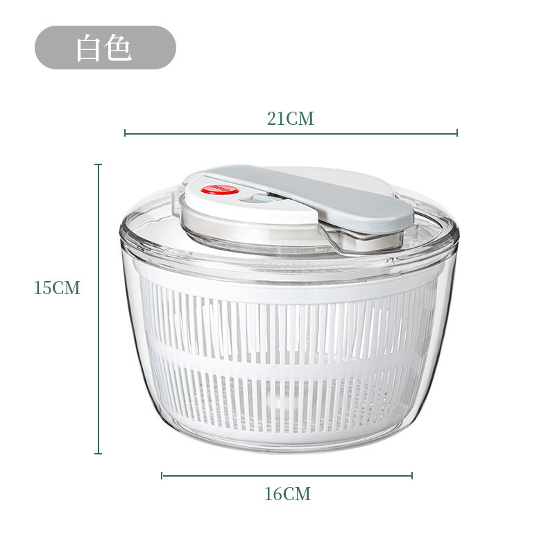 蔬菜脱水器家用手动沙拉洗菜甩干机果蔬甩水按压沥水篮菜盆甩