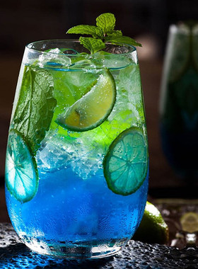 印玖萃蓝色柑橘浓缩糖浆香蜜蓝柑果糖750ml奶茶咖啡风味果露调味