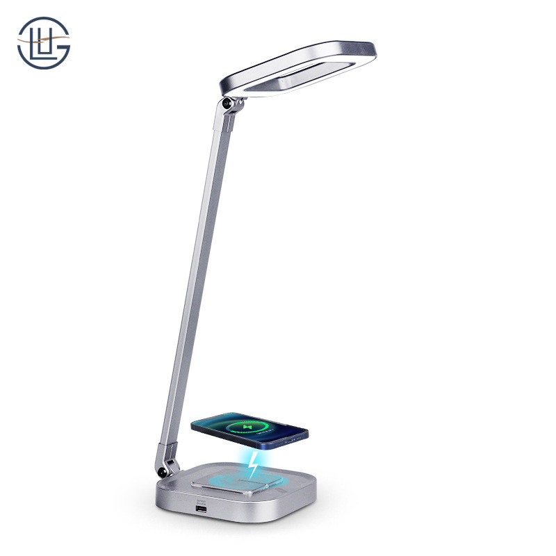 定制护眼台灯创意办公护眼阅读10w无线快充七彩氛围学生led台灯