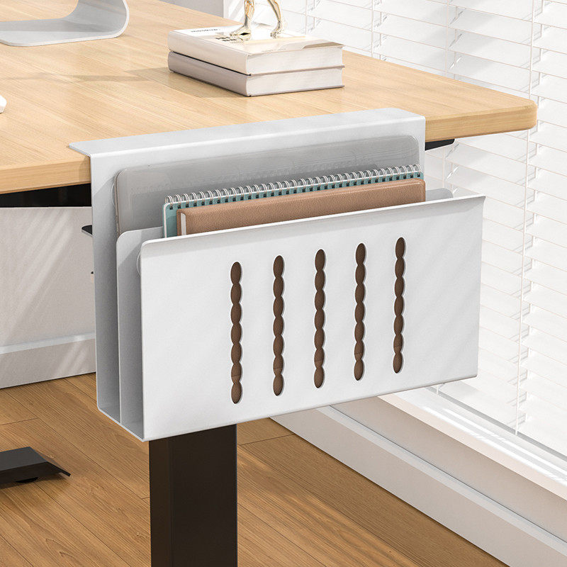 笔记本电脑收纳支架办公桌面平板立式挂架桌下多功能宿舍置物托架