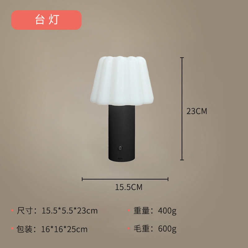 调光床头灯led小夜灯卧室高级感氛围灯三色新款触控tpec台灯