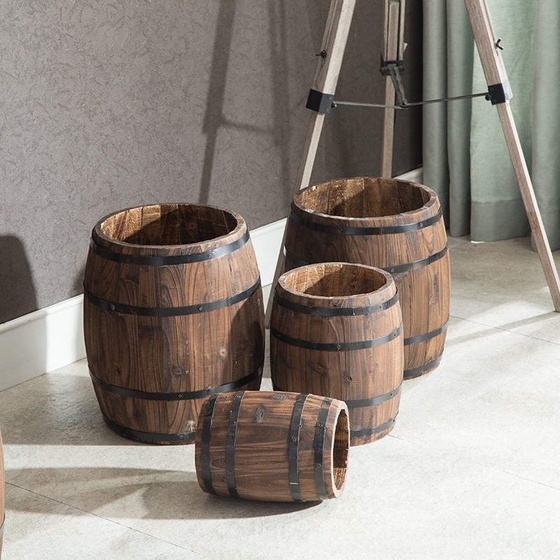 装饰酒桶橡木酒桶实木啤酒红酒木桶酒吧庄园展会婚庆摆件道具
