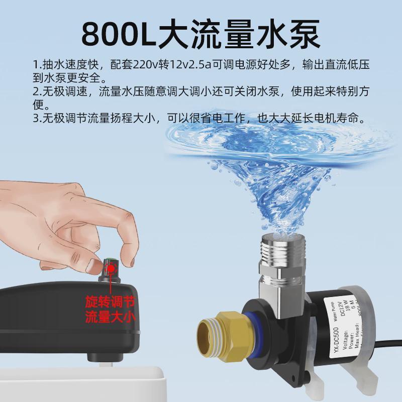 小型DC12V直流无刷220v水泵