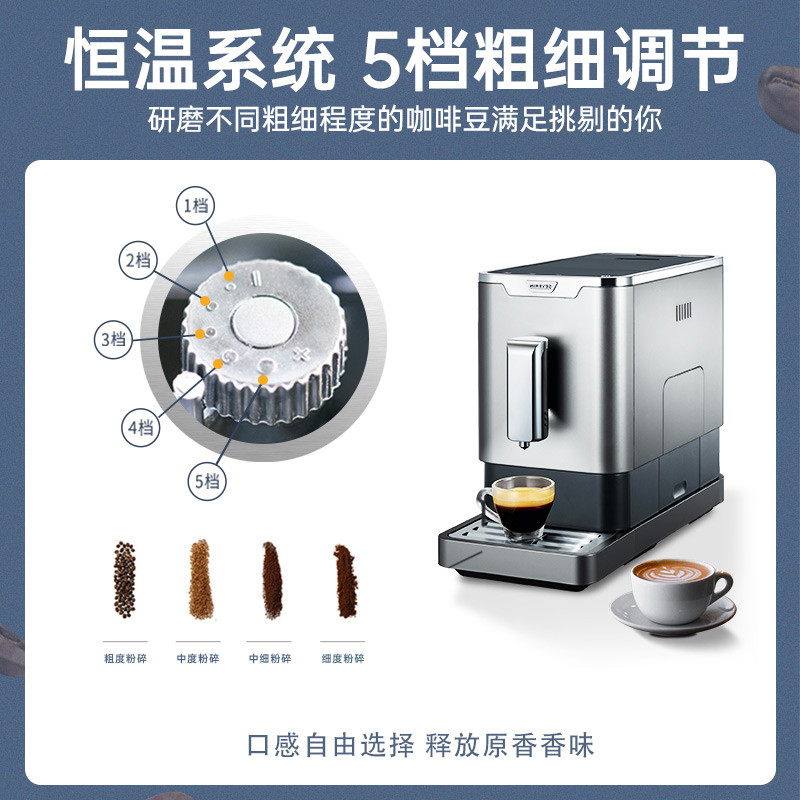 德国severin KV8090全自动咖啡机家用小型意式特浓缩现磨研磨一体