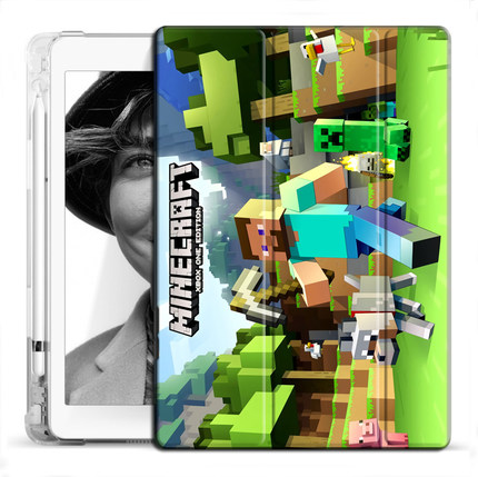 2025年款iapd11代我的世界10.2保护套pro13寸三折款Air笔槽mini7软壳A16卡通10.9M3迷你5系8.3周边3平板9儿童