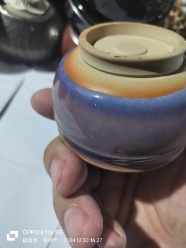 粉嫩结晶釉孔雀石釉窑变天蓝色矿物玛瑙入釉手作小泡泡杯仿古茶