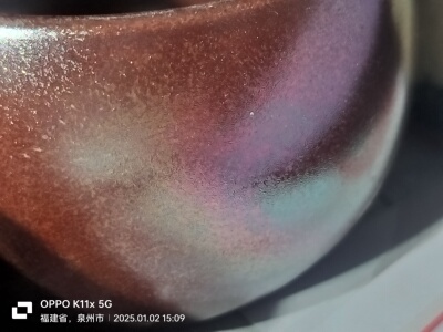 彩金柿红高温气窑还原艺术釉玫瑰紫窑变釉料颜色釉范艺术陶瓷陶艺