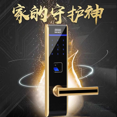 Keylock第吉尔指纹密码刷卡入户门锁312