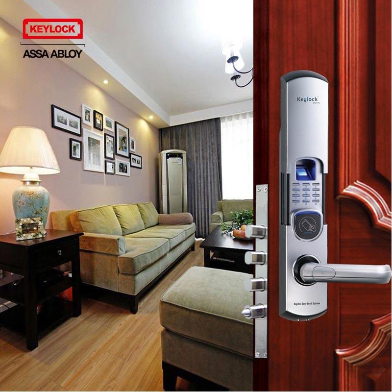 keylock第吉尔指纹密码锁刷卡电子智能锁家用防盗门92按键款正品