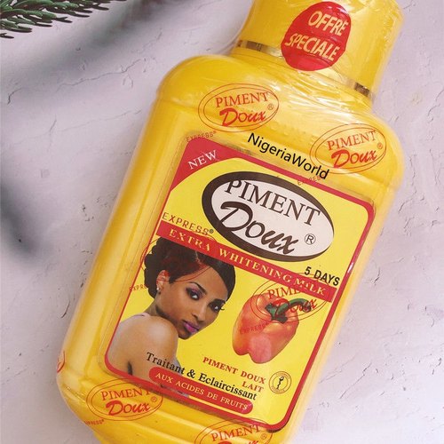 African NigeriaWorld Piment doux extra whitening body lotion