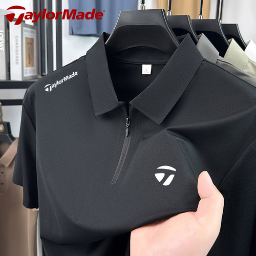 Taylormade泰勒梅高尔夫夏季新款男士短袖polo开衫女运动速干t恤