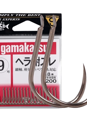 日本原装gamakatsu 伽玛卡兹鱼钩无倒刺鲫鱼钩12169 12171 现货
