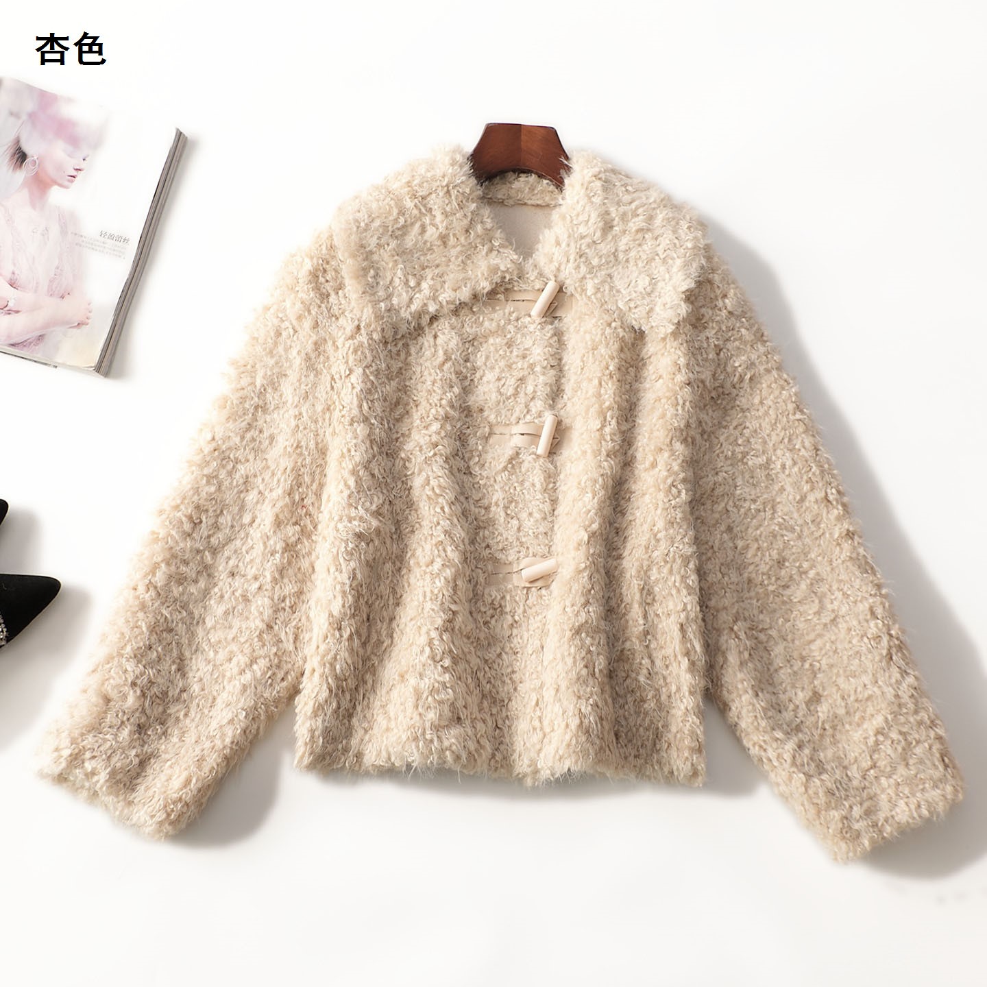247730 冬外套 女中长款长袖单排扣.L