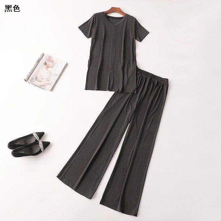 242817 夏莫代尔T恤裤子套装 深圳女长款短袖圆领清仓,女装/女士精品,时尚套装,淘宝优惠券,粉丝福利购,淘宝优惠卷