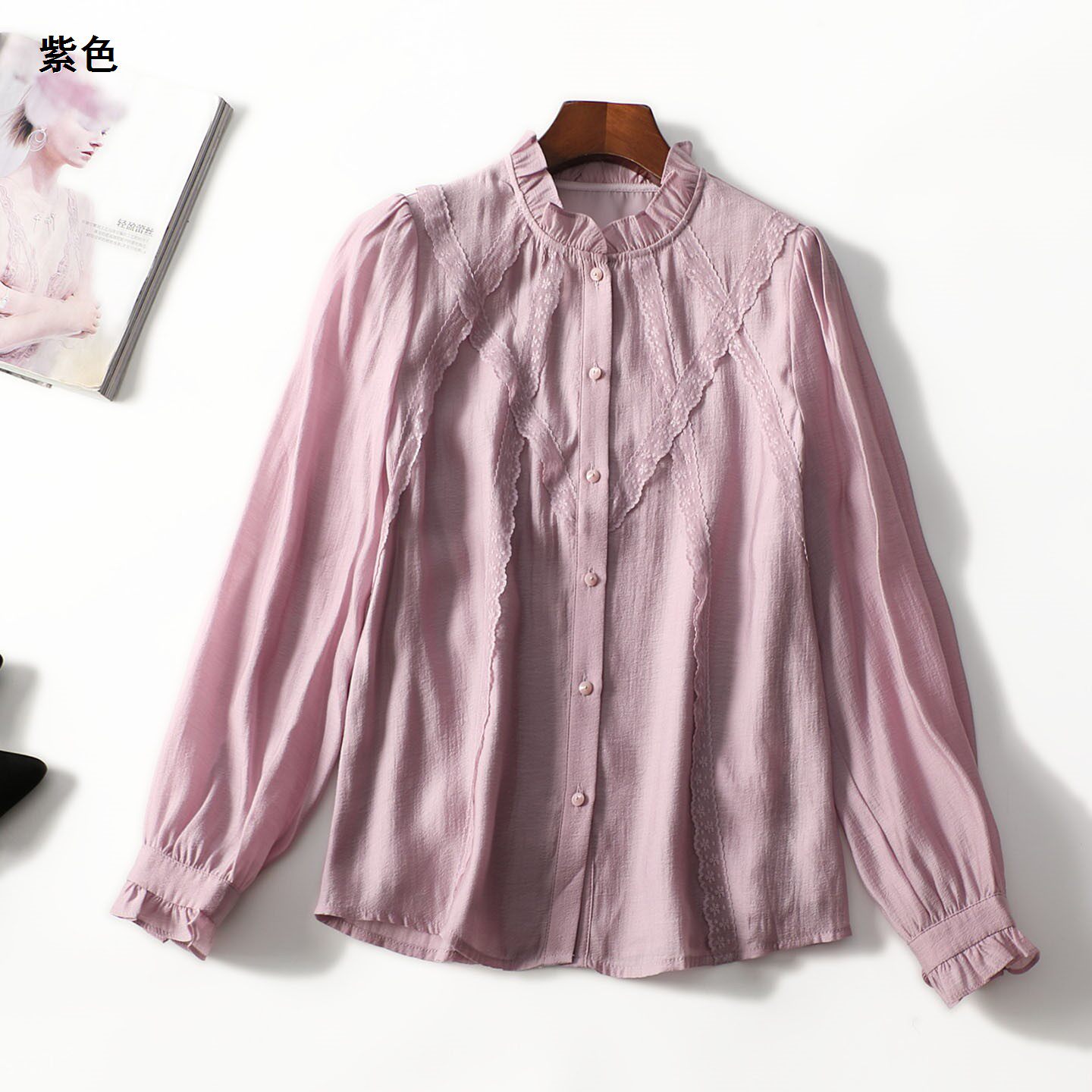 248051 春衬衫 女中长款长袖单排扣,女装/女士精品,衬衫,淘宝优惠券,粉丝福利购,淘宝优惠卷