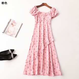 连衣裙 一字领短袖 243094 夏加长款