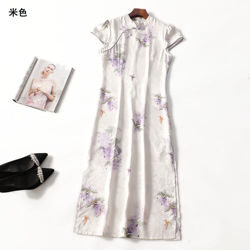 506450 清仓夏连衣裙 女加长款短袖套头.2XL
