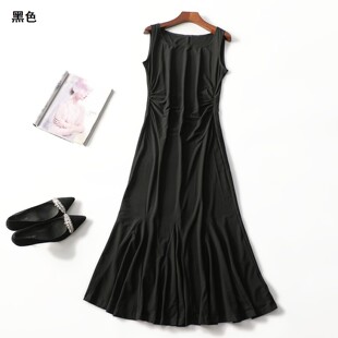 无袖 女加长款 套头 夏连衣裙 248529