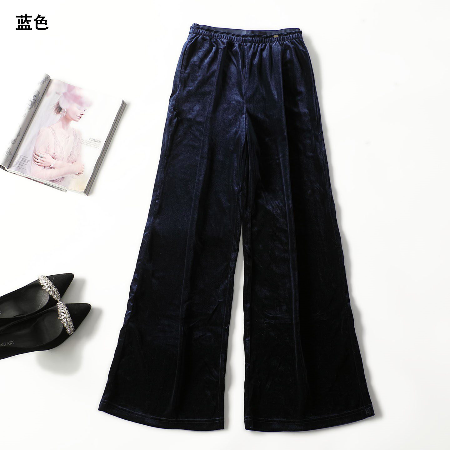 247975强烈推荐南油轻奢高端大MIMI系列丝绒松紧女裤秋长款休闲裤,女装/女士精品,休闲裤,淘宝优惠券,粉丝福利购,淘宝优惠卷