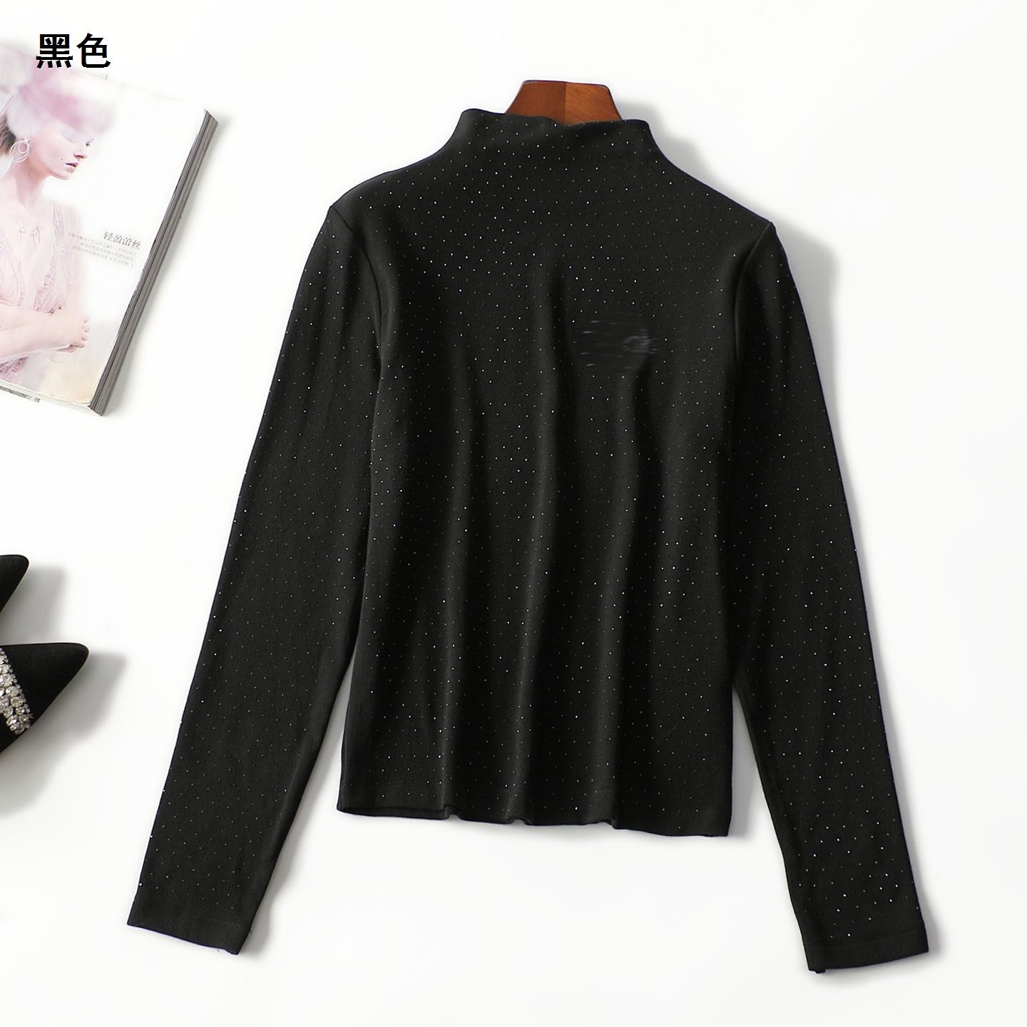 247923 冬打底衫 女中长款长袖套头.L.XL.2XL.3XL.4XL