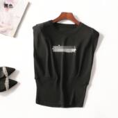 246877 套头清仓 无袖 秋粘胶尼龙针织衫 深圳女中长款