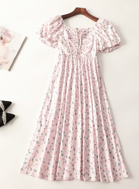 245540推荐南油高端轻奢欧洲站高货女装极质亲肤夏大长裙连衣裙