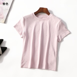249565 夏T恤 女中长款短袖套头.L.XL.2XL.3XL.4XL