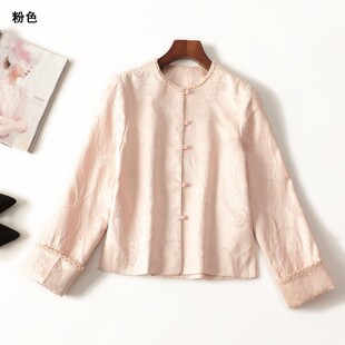 245657 秋外套 女中长款长袖圆领现货.M.L