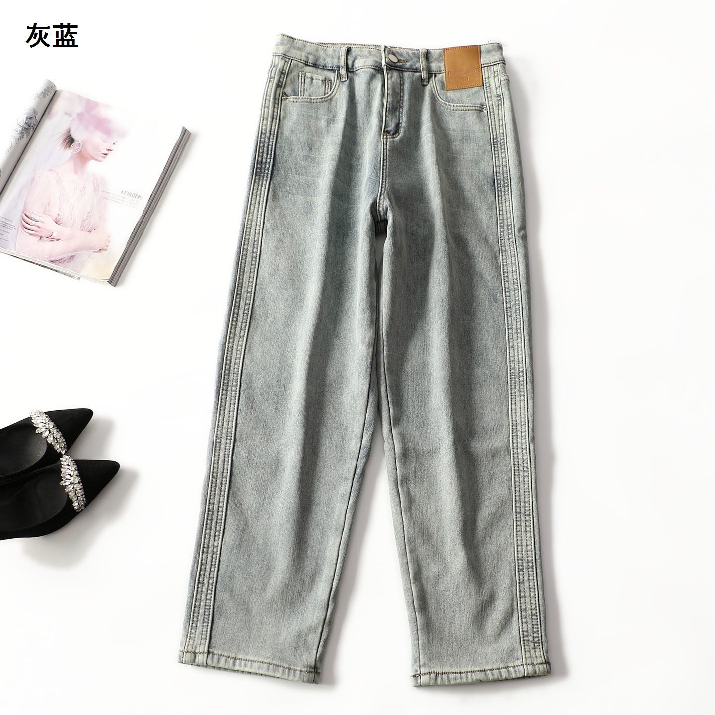 413424 冬牛仔裤 女加绒长款,女装/女士精品,牛仔裤,淘宝优惠券,粉丝福利购,淘宝优惠卷