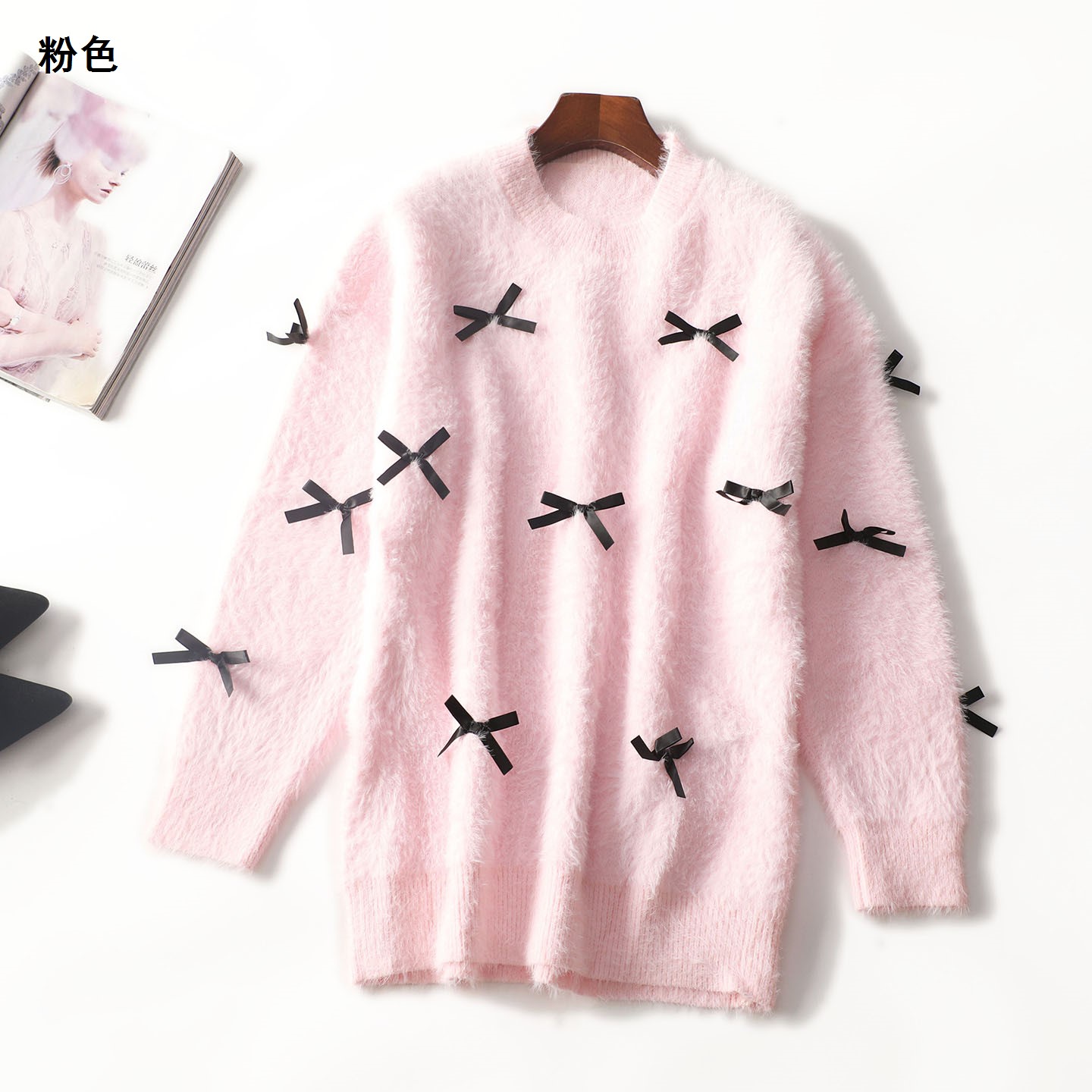 247866 冬针织衫 女中长款长袖套头