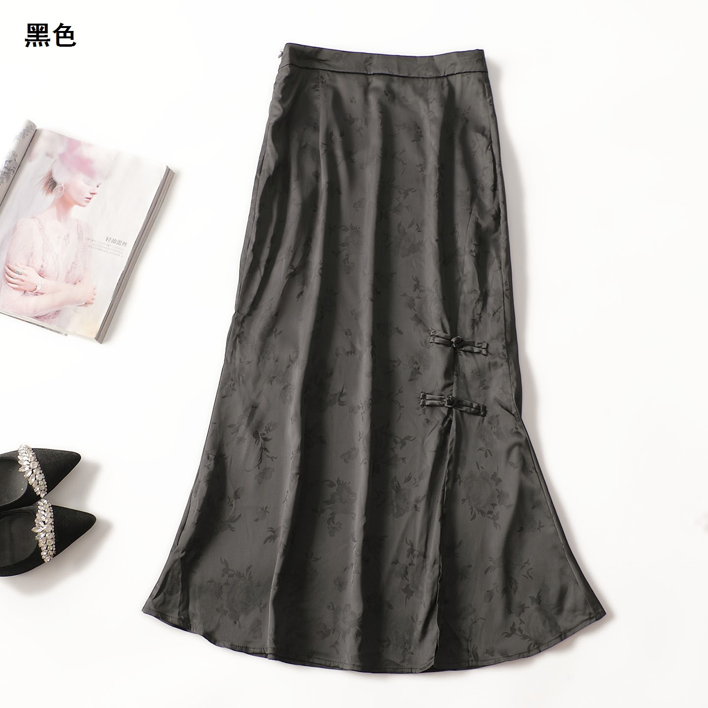 246709 夏半身裙 深圳女加长