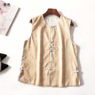 412198 秋马夹 深圳女中长款无袖单排扣.S.M.L.XL