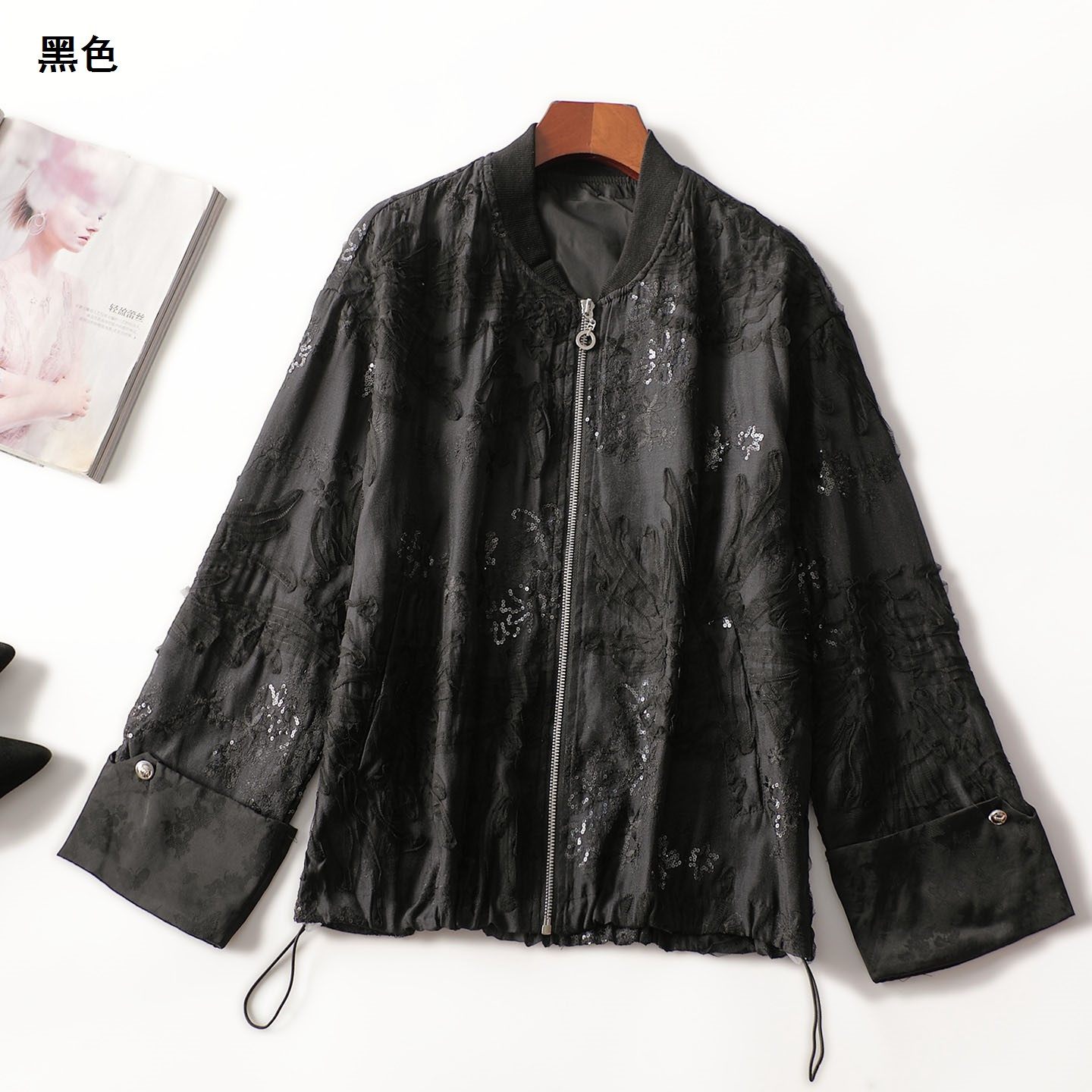 412264 秋外套 女中长款长袖拉链现货,女装/女士精品,短外套,淘宝优惠券,粉丝福利购,淘宝优惠卷