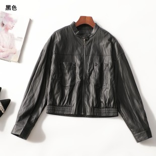 新款 拉链长袖 女装 柔软蛋白皮皮衣中长款 外套 25秋季 247343超值当季