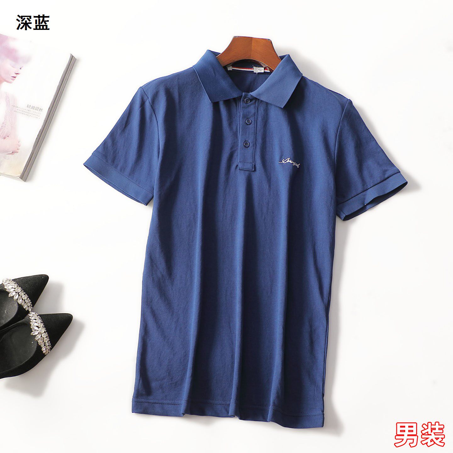 249109 夏T恤 男装中长款短袖套头.L.XL.2XL.3XL.4XL.5XL