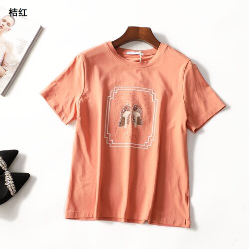 249627 夏T恤 女中长款短袖套头.L.XL.2XL.3XL.4XL